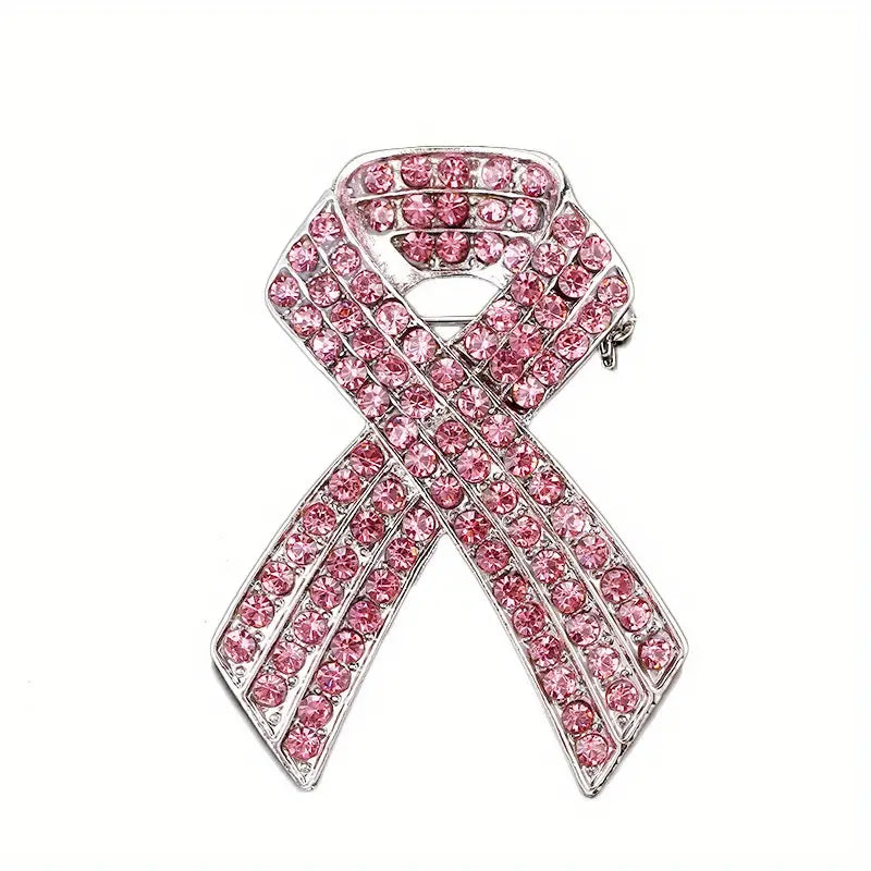 Pink ribbon brooch shop
