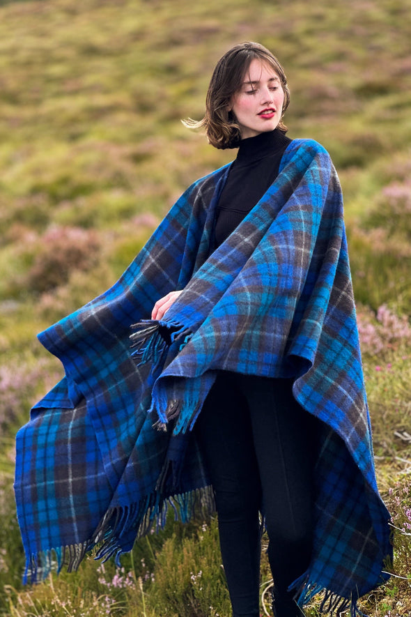 Highlander Ruana (Buchanan Blue) | Extra Warmth