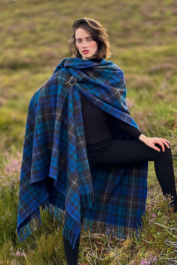 Highlander Ruana (Buchanan Blue) | Extra Warmth