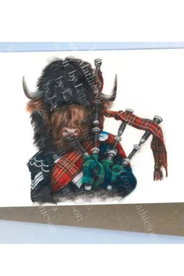 Highland Cow Greetings Card Set (4)