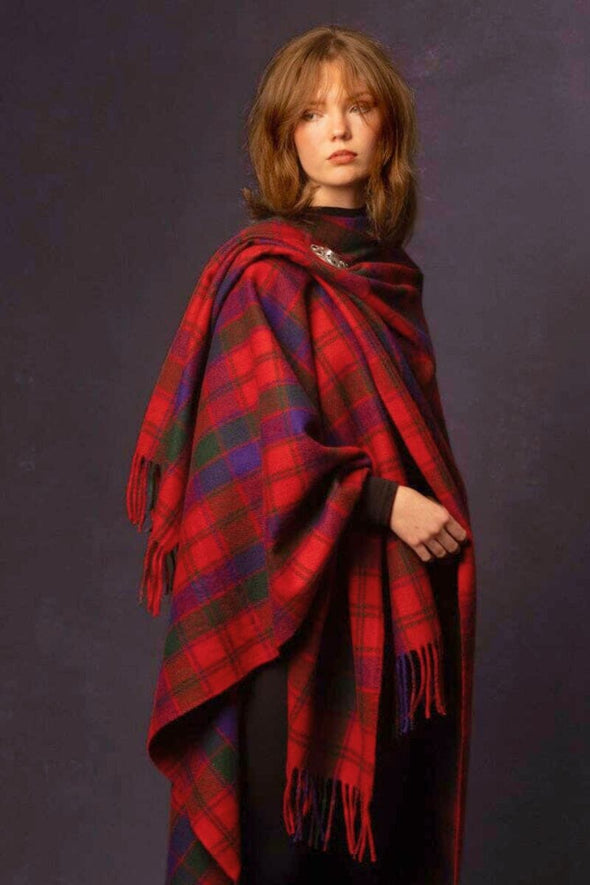 Highlander Ruana (Robertson Red) | Extra Warmth