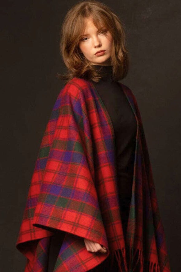 Highlander Ruana (Robertson Red) | Extra Warmth