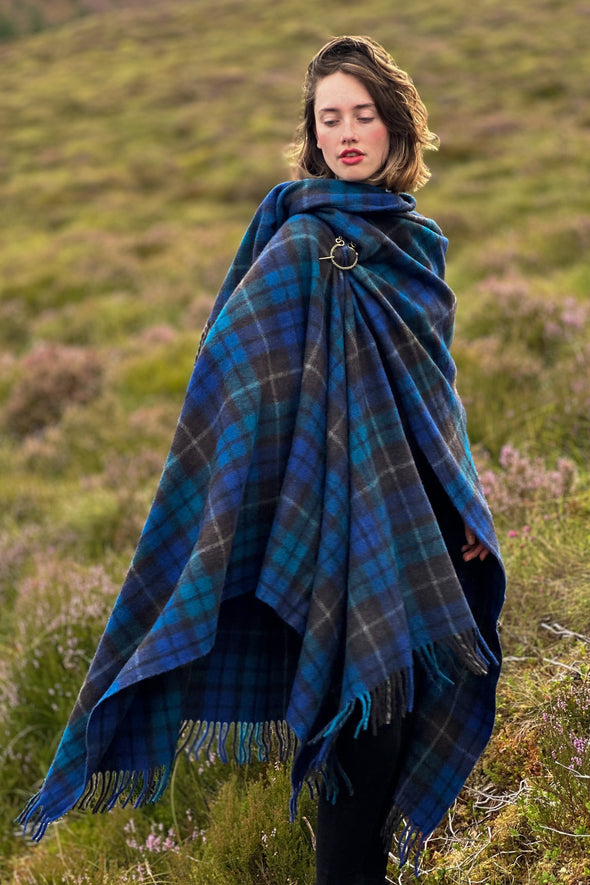 Highlander Ruana (Buchanan Blue) | Extra Warmth