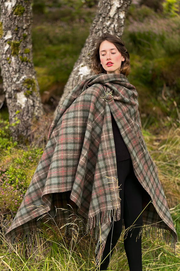 Highlander Ruana (Fraser Hunting, Weathered) | Extra Warmth