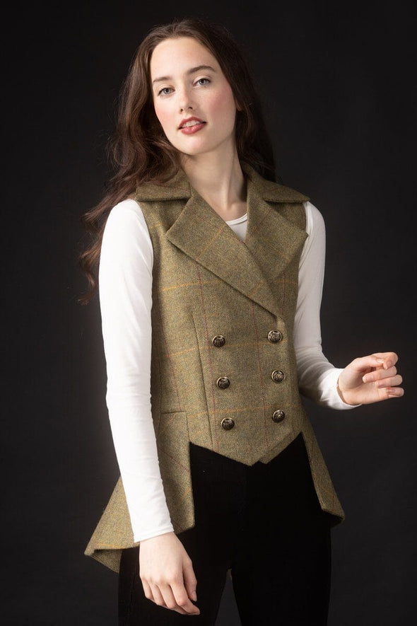 SAMPLE Lady Mary Waistcoat, UK 14 (Kenmore Tweed)