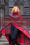 Great Scot Highander Ruana In Royal Stewart Tartan photo shoot Edinburgh Scotland Authenticity Matters