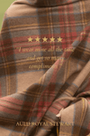Great Scot Poncho in Auld Royal Stewart Authentic Tartans Registered with the Tartan Register of Scotland
