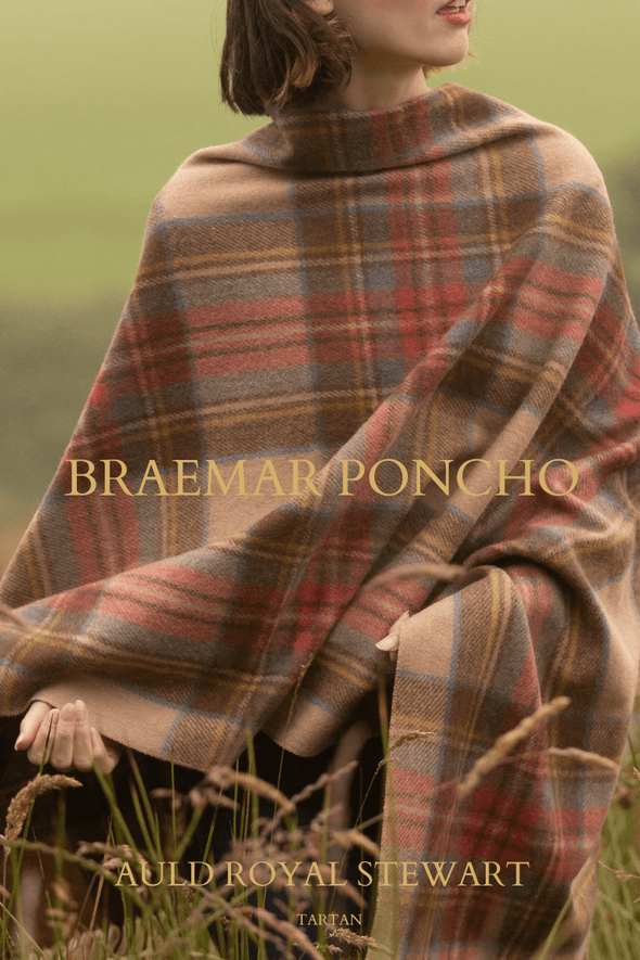 Tartan Poncho | Extra Warmth (Auld Dress Stewart)