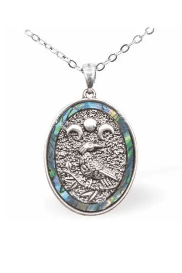 Celtic Raven Moon Necklace