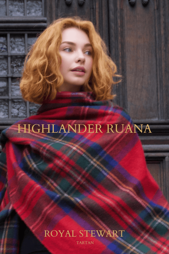 Highlander Ruana (Royal Stewart) | Extra Warmth