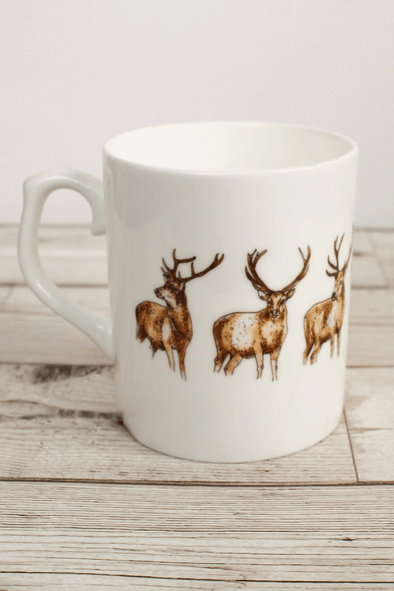 Highland Stag Fine China Mug
