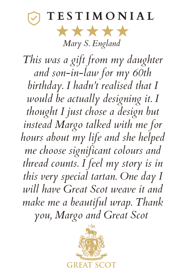 Bespoke Tartan Design with Official Registration & Yarn Samples