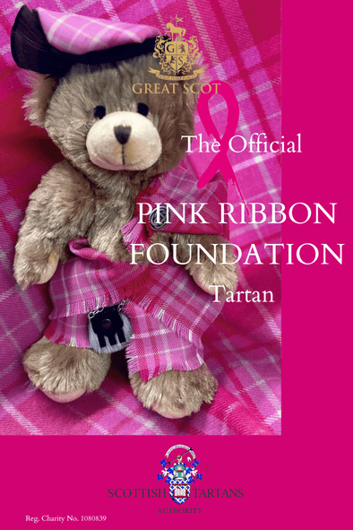 Fingal Curaidh Keepsake Bear (The Official Pink Ribbon Tartan)