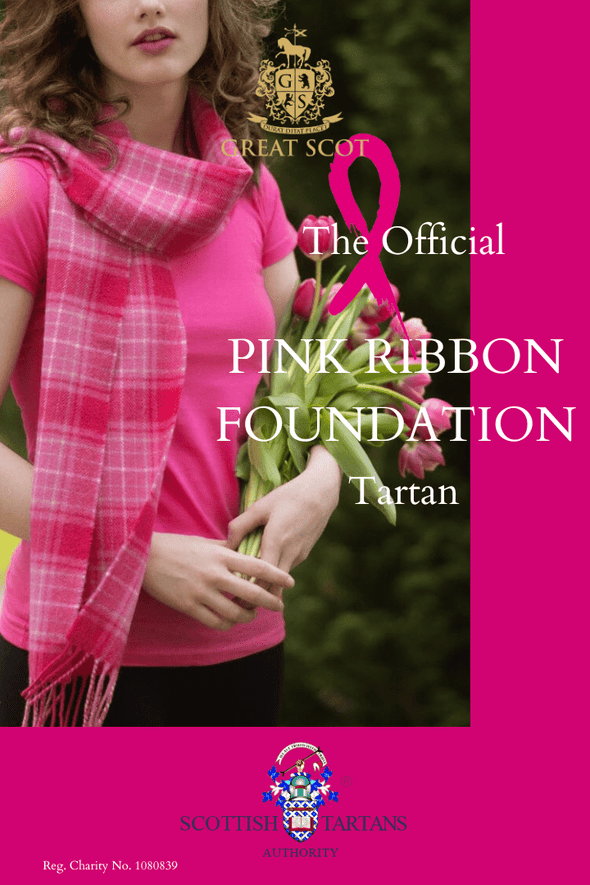 Fine Lambswool Scarf (Curaidh - The Official Pink Ribbon Tartan)