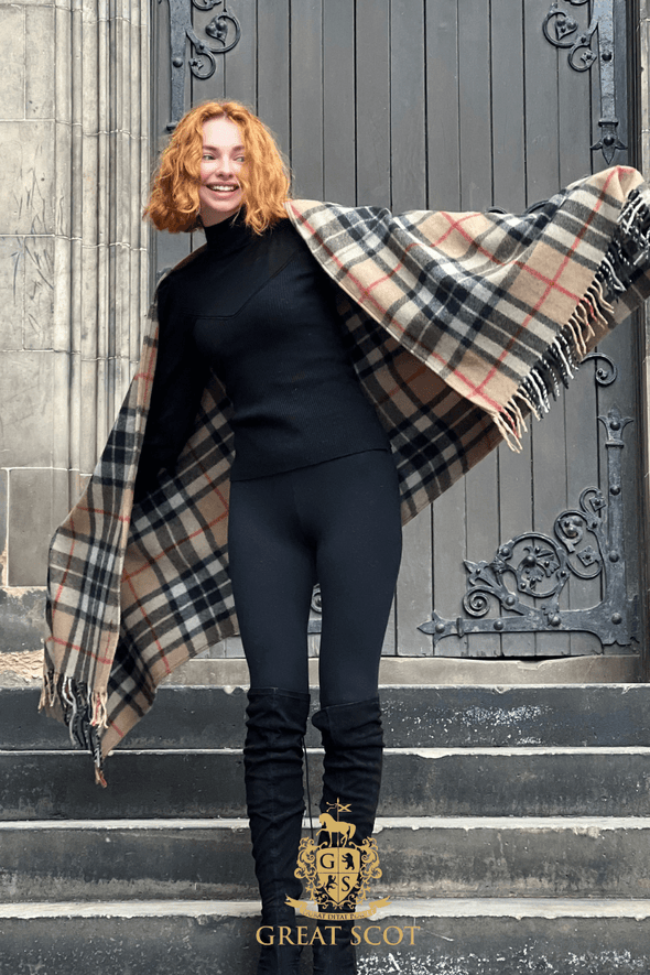 Luxury Oversized Scarf (Thomson, Camel) | Extra Warmth