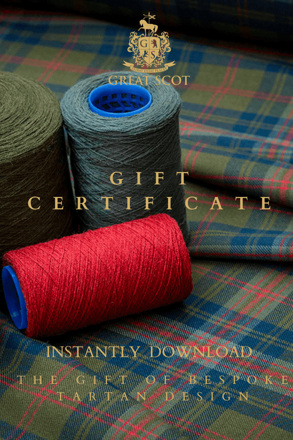 GIFT CERTIFICATE Design Service | A Tartan Just for You