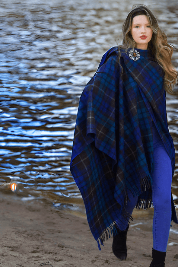 Highlander Ruana (Buchanan Blue) | Extra Warmth