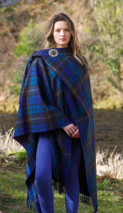 Highlander Ruana (Buchanan Blue) | Extra Warmth