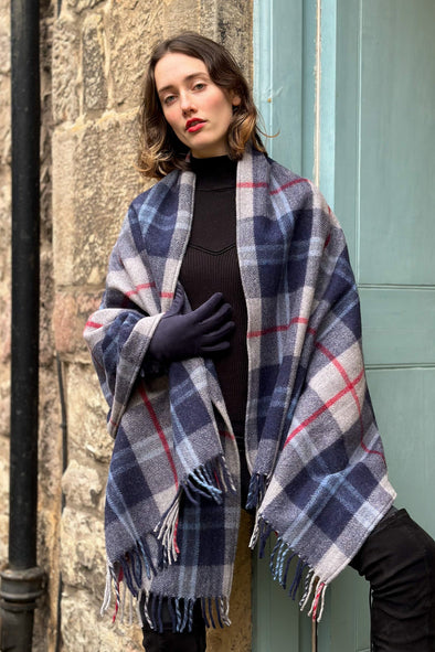 Luxury Oversized Scarf (Douglas Navy) | Extra Warmth