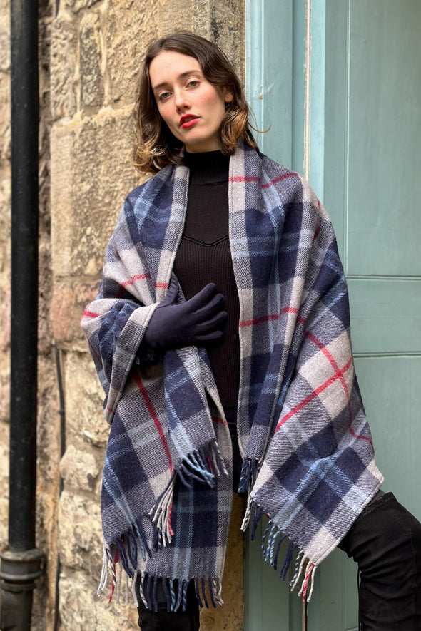 Luxury Oversized Scarf (Douglas Navy) | Extra Warmth