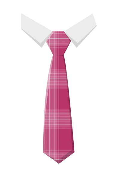 Fine Wool Tie (Curaidh - The Official Pink Ribbon Tartan)