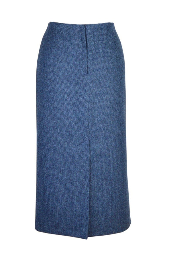 Tailored Tweed 31" Skirt (Lorne-Blue)