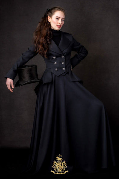 SAMPLE Lady Mary Jacket (Classic Black Gabardine)