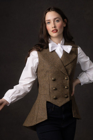 Lady Mary Waistcoat (Windsor Herringbone Tweed)
