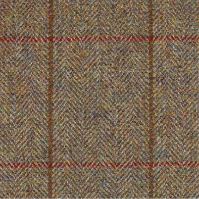 Great Scot Annan Tweed brown with brown and red overcheck