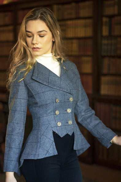 Lady Mary Jacket (Lossie-Blue Tweed)