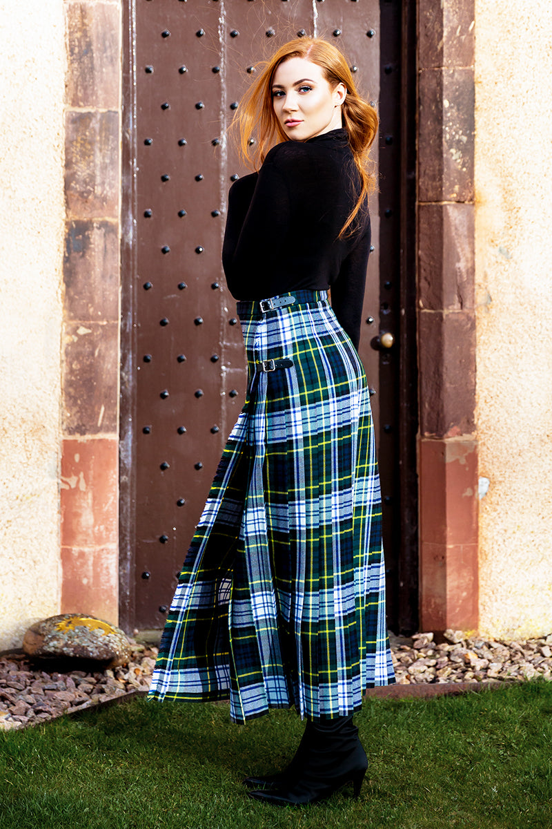 Hostess Kilt Long Lengths (Custom Tartan Fine Wool)