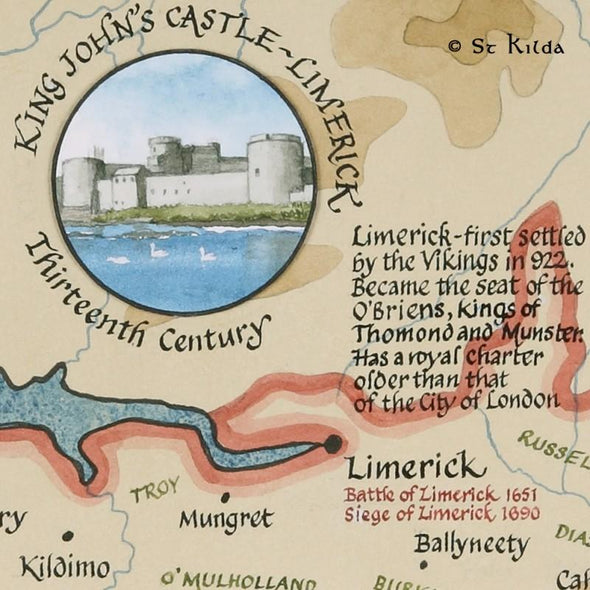 The Families of County Limerick Map