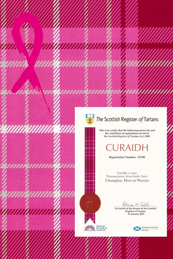 Highlander Ruana (Curaidh - The Official Pink Ribbon Tartan)